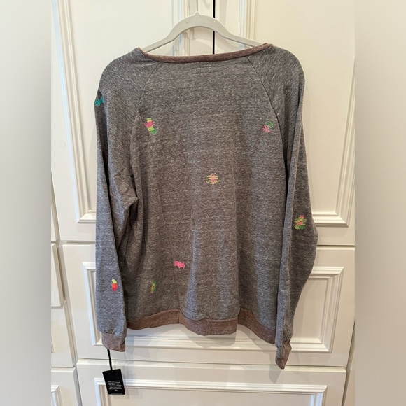 Michael Lauren Large Grey Patched Sweatshirt. 🖤⚡️ - Picture 2 of 4